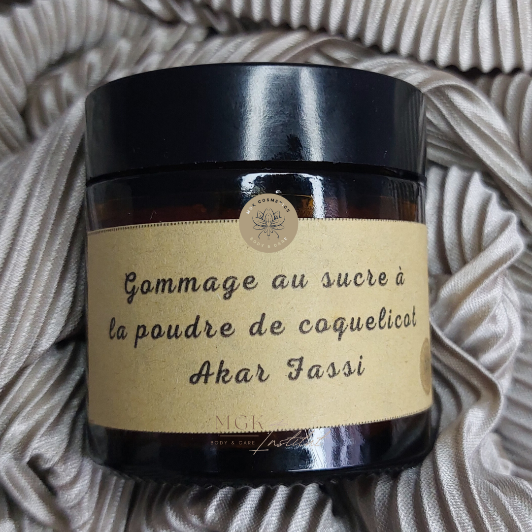 Gommage au sucre à la poudre de coquelicot - Akar Fassi ®- 60 g